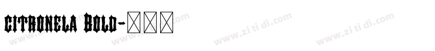 citronela Bold字体转换
